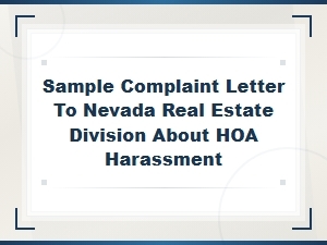 How to Report Hoa Harassment to Nevada Authorities