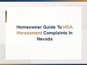 Nevada Hoa Harassment Complaint Letter Guide