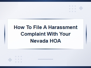 Nevada Hoa Harassment Complaint Letter Samples