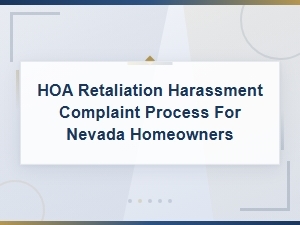 Types of Hoa Retaliation Harassment in Nevada